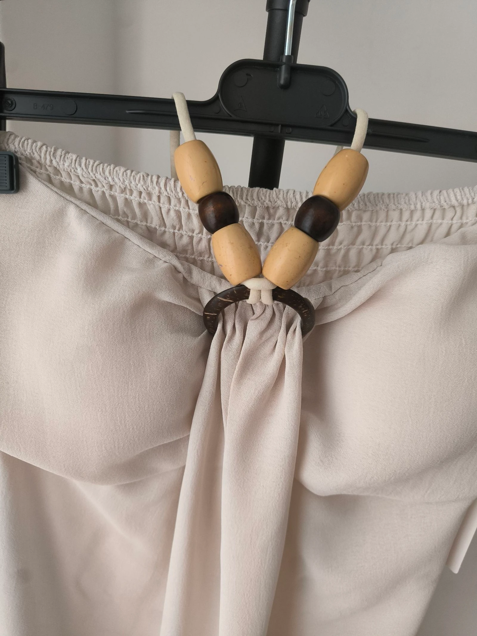 Creme lange jurk – photo 3